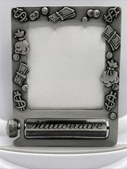 JJ Jonette Vintage Frame Brooch With Broke Or Millionaire NOS RARE! One Brooch