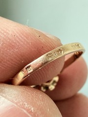 Vintage USSR 14K 583 Gold Ruby Ring Soviet Russian Jewelry Size 5.5 EU16