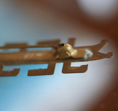 antique :* HAND-MADE NAME PIN “J E S S I E” *: c-clasp L@@K!!