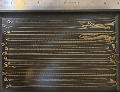 LB Vintage 1/20 12K & 14K GOLD-FILLED Resal Wear Fine Fancy Necklace (LOT OF 13)