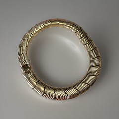 STUNNING VINTAGE ESTATE “S”WAVE LINKS GIVENCHY GOLD Collar Necklace