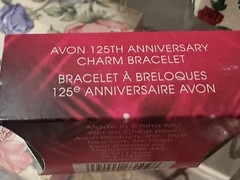 Vintage NIB Avon 125th Anniversary Charm Bracelet Silver Tone 7-8 Inch