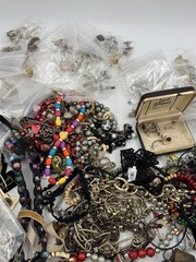 10 Lbs Vintage To Now Jewelry Lot Costume Estate Unsearched Watches Cuff Links