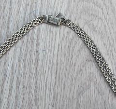 Antique McClelland Barclay Gold Tone Necklace w/ Rhinestone Art Deco 1930s