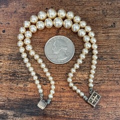 Lot 16 Vintage Now Simulated Faux Pearl Bracelets 2 Napier 1 Coro 2 Patented