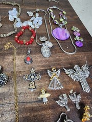 Vintage to now Costume jewelry Lot Mixed Jewelry Lot Pendants Earings Necklaces