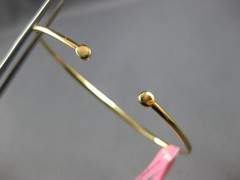 .40CT INTENSE FANCY YELLOW DIAMOND 18K YELLOW GOLD FLEXIBLE CUFF BANGLE BRACELET