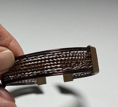 Vintage Braided Copper Brass Bracelet