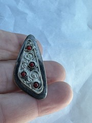 Israel Sterling Brooch Pin Jewelry Vintage [e78]
