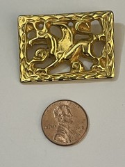 Vintage MMA PEM LOT Pin Brooch Cherub Pegasus Book 3Pc Signed Estate Jewelry
