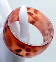 B001 Thick Leopard Animal Print Acrylic Cuff 1.35″ Wide fashion jewelry Bracelet