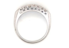 Art Deco Diamond 2 Row Wedding Band Anniversary Ring .50ct Original 1940’s 14K