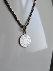 Vintage Hermès Paris “Sellier” Round Charm / Pendant