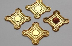 1 Hole Raw Brass Square Pendant with 9mm Setting (4) mtl366B