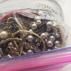 Bag Old Unsearched Jewelry Lot Vintage Estate Find Junk Drawer Aprox 4lb