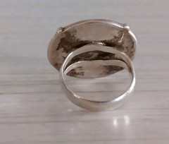 Vtg SJ925 Sterling Silver Indian Coin 1951 Horse Statement Ring One Pice Size 9?