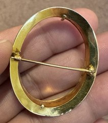 Vintage Solid 10k Gold Cameo Setting, 2.7g