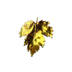 Leaf Brooch Pin Gold Tone Plated Maple Leaves Large & Small Rose Gold Gift