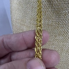 Goldtone Fashion Chain With Heart Trailers Beaded Fashion Love Valentine’s Day