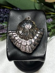 Vintage Fine 925 Sterling Silver 3D Puffy Angel Cherub Head Pendant