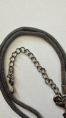 Vintage Cookie Lee Collectible Silver Toned Necklace & Pierced Earrings Set