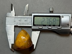 NATURAL OLD ANTIQUE YELLOW BUTTERSCOTCH BALTIC AMBER PENDANT 14,7 gr