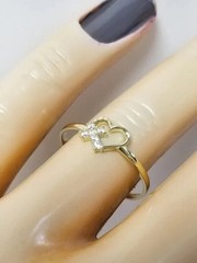 Art Deco Style Heart Cut Lab Created Diamond 14k Yellow Gold FN Engagement Ring
