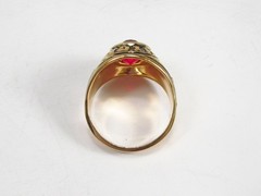 Vintage Vargas USA 18K GE Salesman Sample Display High School Class Ring Sz 8.75