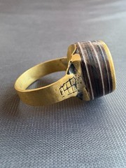 Vintage Moroccan Tuareg Brass Ring Berber Sahara Handmade Ring Brass Size 11 US