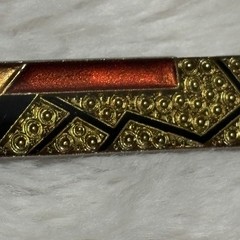 Art Deco Brooch Enamel Gold Tone Vintage Jewelry Art Nouveau Rectangle Geometric