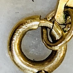 12k Gold Filled Chain Necklace Snake C Link Flat choker 2mm Wide 3.9gr VTG 14.5”