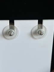 Vtg Ayala Bar Silver Tone Post Chandelier Drop Earrings 3″ Boho Artisan Israeli