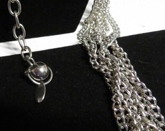 Vintage Unbranded Chain Necklace Silver Super Long Layering 45-56″ Adjustable