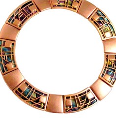 Vintage MONET rare RUNWAY Stained Glass from “All that Jazz” Collection 1985