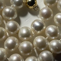 Necklace Cultured Pearl 14k 9mm Ball Clasp Big Pearls 10mm To 11mm Big Pearls
