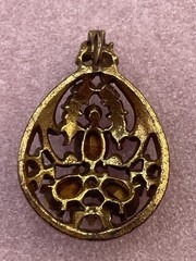 Vintage Victorian Style Ornate Fruit Salad Pendant Rare