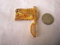 Vintage Patriotic U.S. American Flag Pin With Rhinestones Signed Rafaelian KJ
