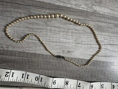 Vintage Valencia Elgin American Faux Pearl Necklace Set 4 Strands w/ Box 1950s