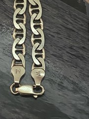 Sterling Silver Italy Anchor Mariner Chain 18″ Necklace – 21g