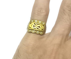 VINTAGE ANCIENT BRONZE OLD RING STYLE ROMAN VERY RARE LEGIONARY ARTIFACT AMAZING