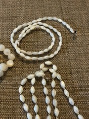 Mother Of Pearl Hand Strung Vintage Necklace Lot