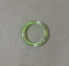 Vintage Hand Painted Lucite Resin Acrylic Ring – Size 8 – One of A Kind