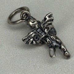 Vintage Sterling Silver Cherub Cupid Charm