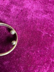Antique Emerald & Diamond Halo Ring