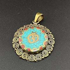 Fine Artwork Traditional Beautiful Ethnic Awesome Tibetan Handmade Pendant