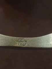 Vintage Speidel Cuff Bracelet ID Identity Engravable Brushed Silver Tone