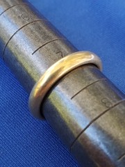 Original 22 KARAT SOLID GOLD Deco Wedding Band Size 7 Anniversary Ring 6.31 Gram