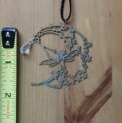 Metal Fairy Necklace Gemstone Moon