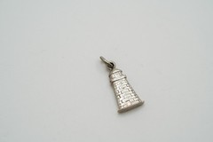 Vintage Sterling Silver Lighthouse Charm 1.5cm JB39