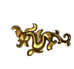 Vintage Designer Animal Brooch Lot Paquette MMA Signed Gold Tone
